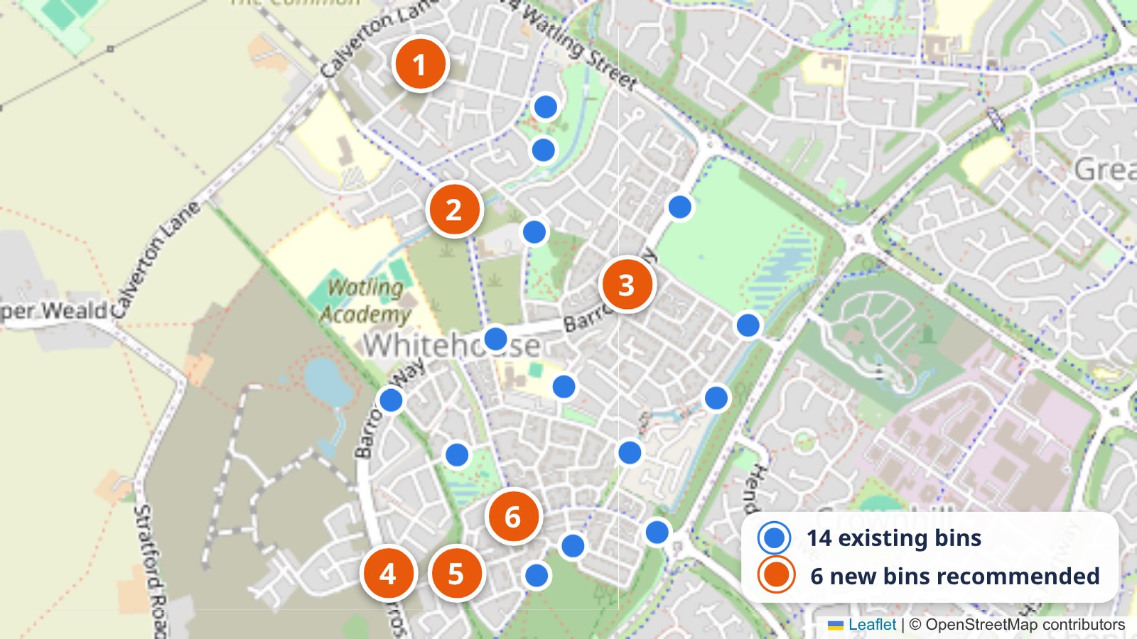 Whitehouse residents pin where the dog bins should go